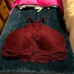 Large Victoria’s Secret Pink bralette high kneck racer back